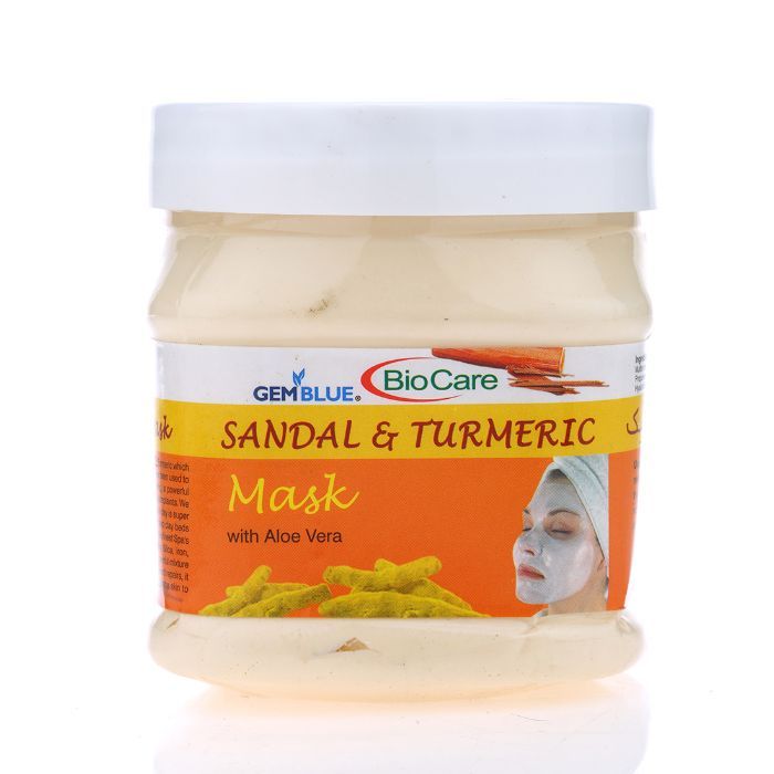 Buy GEMBLUE BioCare Sandal & Turmeric Face Mask - Purplle