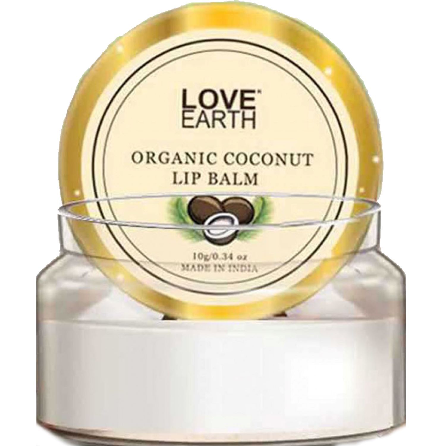 Buy Love Earth Coconut Lip Balm For Dry & Chapped Lips, An Ayurvedic Lip Moisturizer With Vitamin E, Shea Butter & Cocoa Butter 10gm - Purplle