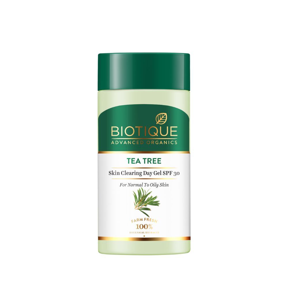 Buy Biotique Advanced Organics Tea Tree Skin Clearing Day Gel Spf 30 (25 ml) - Purplle