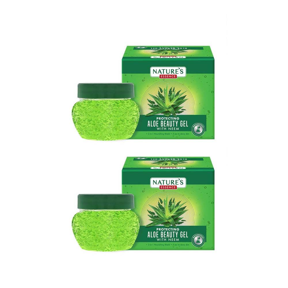 Buy Nature's Essence Aloe Beauty Gel with Neem, 50 ml Pack of 2 - Purplle