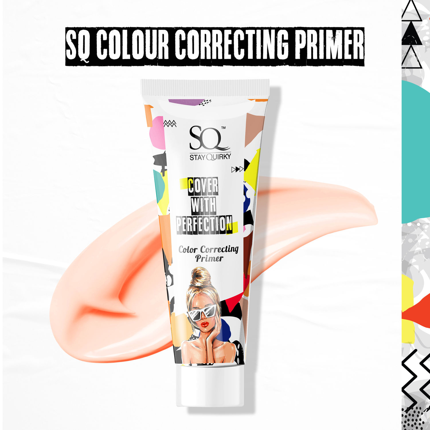Buy Stay Quirky Cover With Perfection Color Correcting Primer - Pink Sorbet | Perfecting | Pore Minimising | Evens skin tone | Long Lasting (20 ml) - Purplle