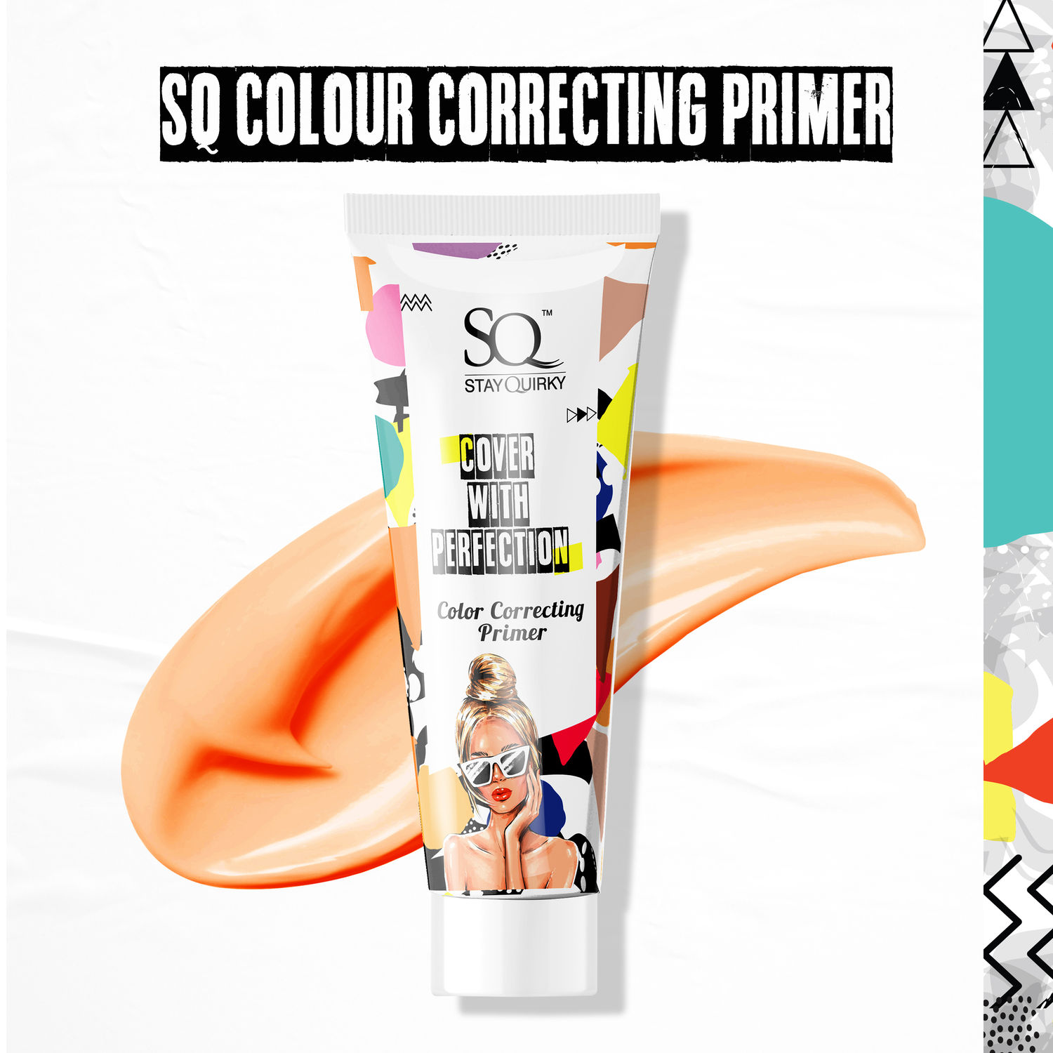 Buy Stay Quirky Cover With Perfection Color Correcting Primer - Orange Marmalade | Perfecting | Pore Minimising | Evens skin tone | Long Lasting (20 ml) - Purplle