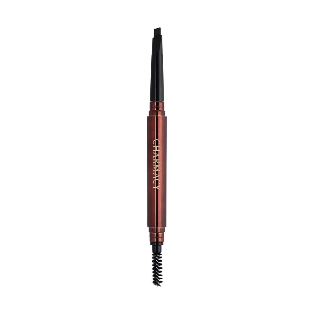 Buy Charmacy Milano Intense Eyebrow Filler (Black) - 0.3g, Natural Brows, Built in Spoolie Brush, Dual Function, Sweat Resistant, Triangular Pencil Tip, Eyebrow Expert, Vegan, Cruelty Free, Non-Toxic - Purplle