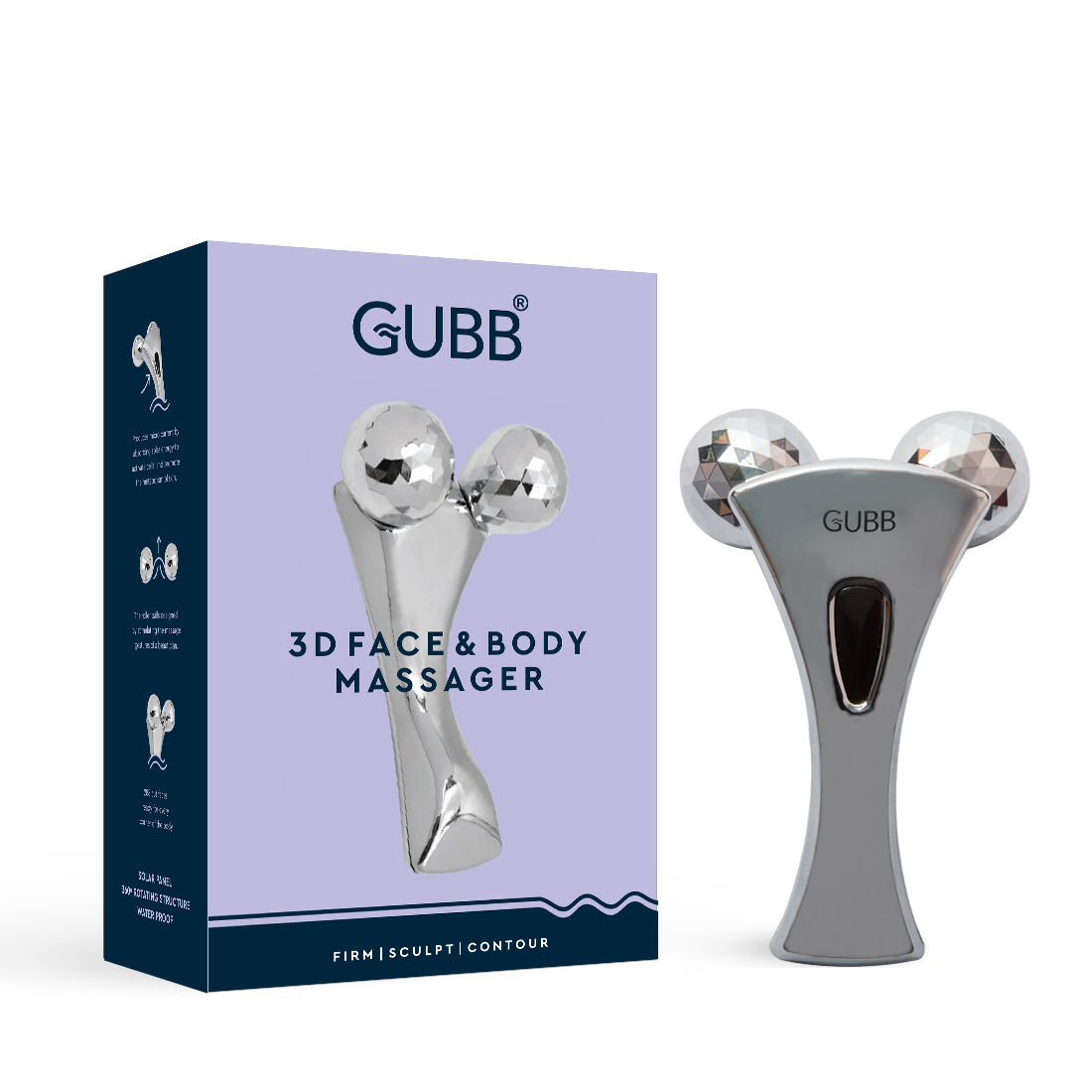 Buy GUBB 3D Face & Body Massager for Skin Lifting, Tightening & Relaxation - Purplle