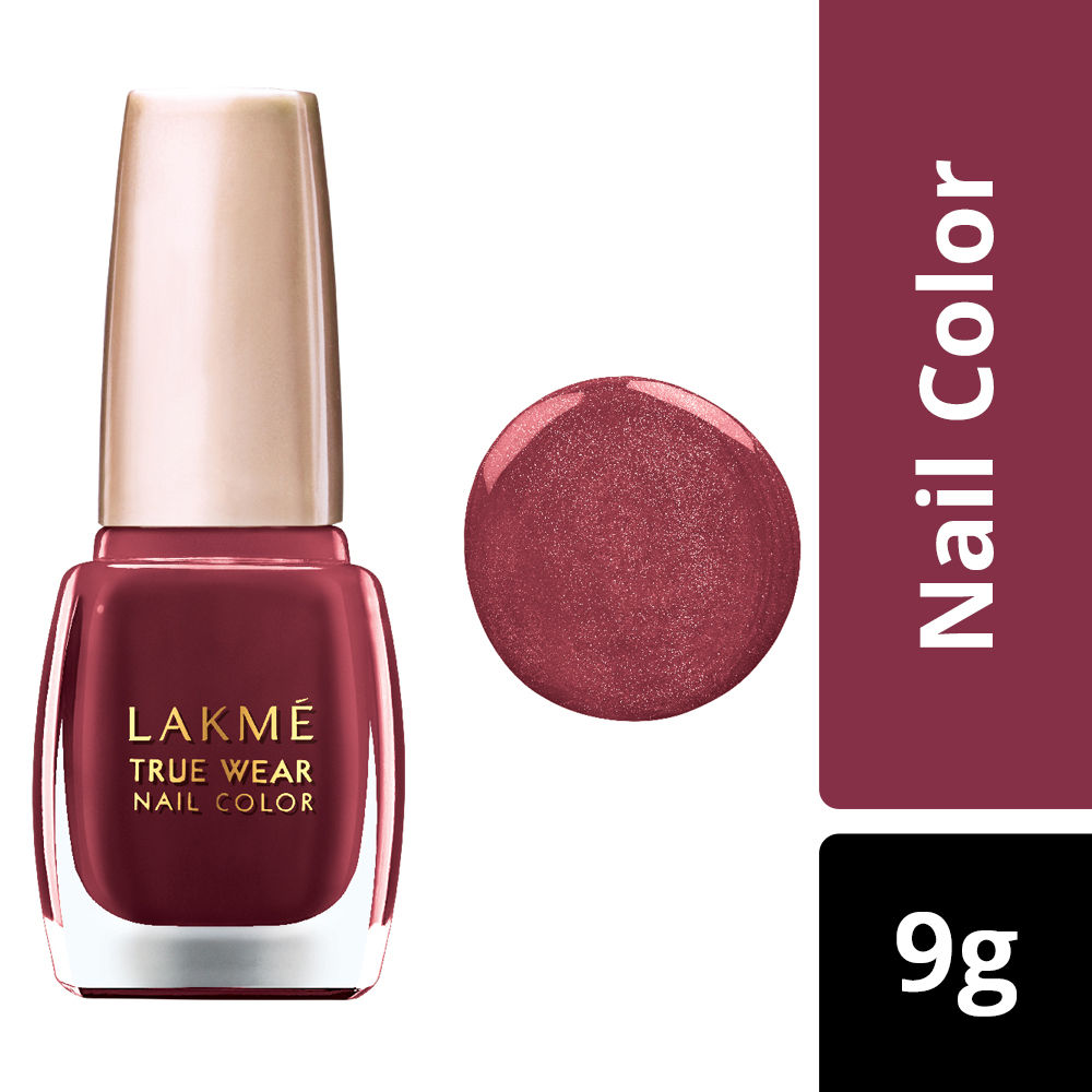 Buy Lakme True Wear Nail Color - Reds & Maroons D417 (9 ml) - Purplle