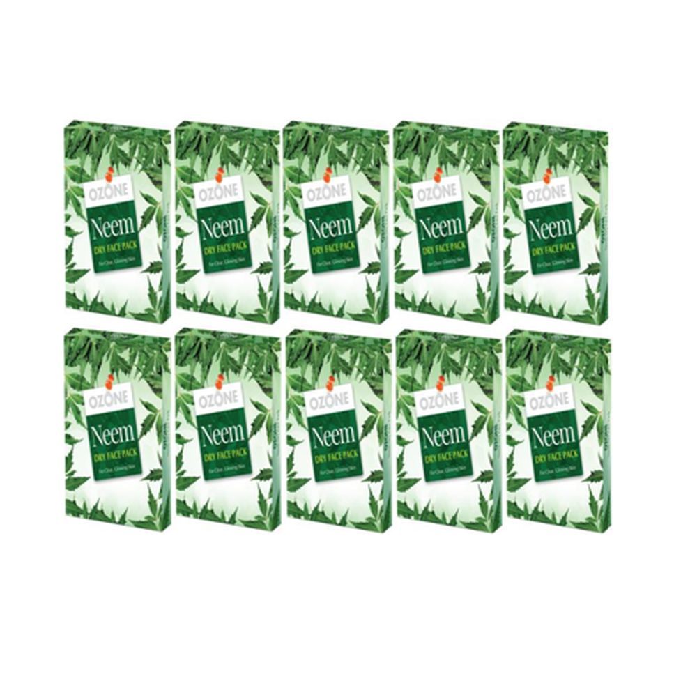 Buy Ozone Neem Dry Face Pack 25 G - Pack of 10 - Purplle