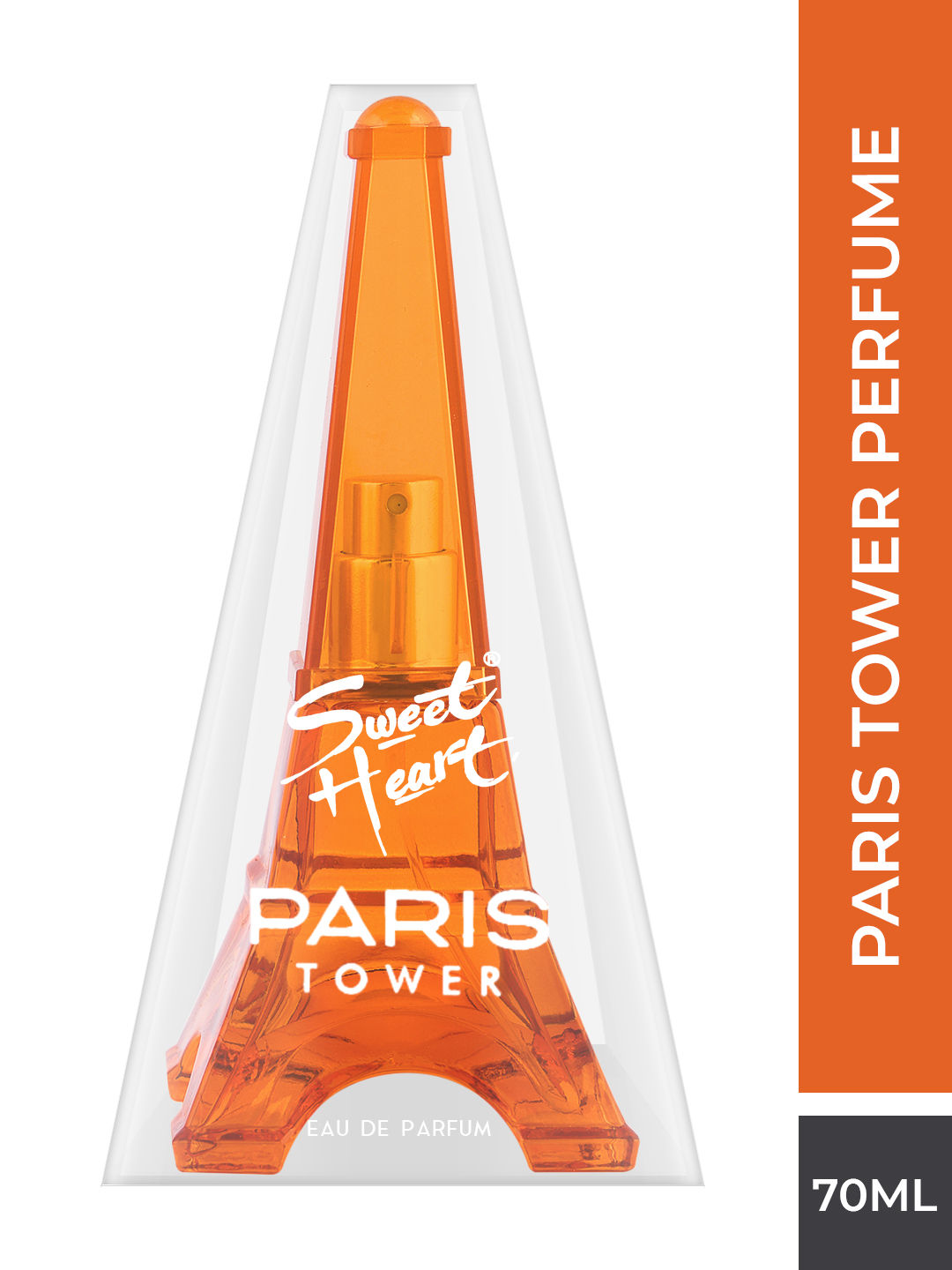 Buy Sweet Heart Paris Tower Orange Perfume Eau De Parfum for Men and Women 70 ml - Purplle