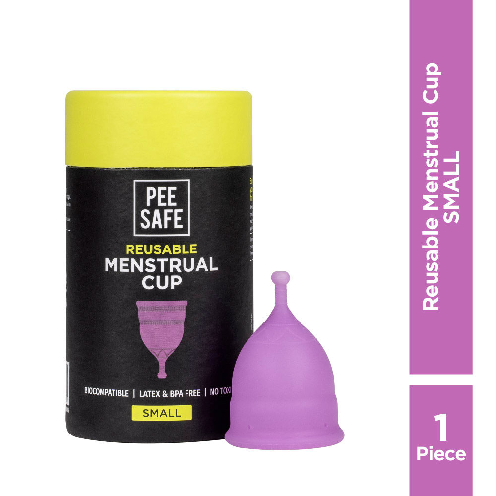Buy Pee Safe Reusable Menstrual Cup with Medical Grade Silicone for Women - Small - Purplle