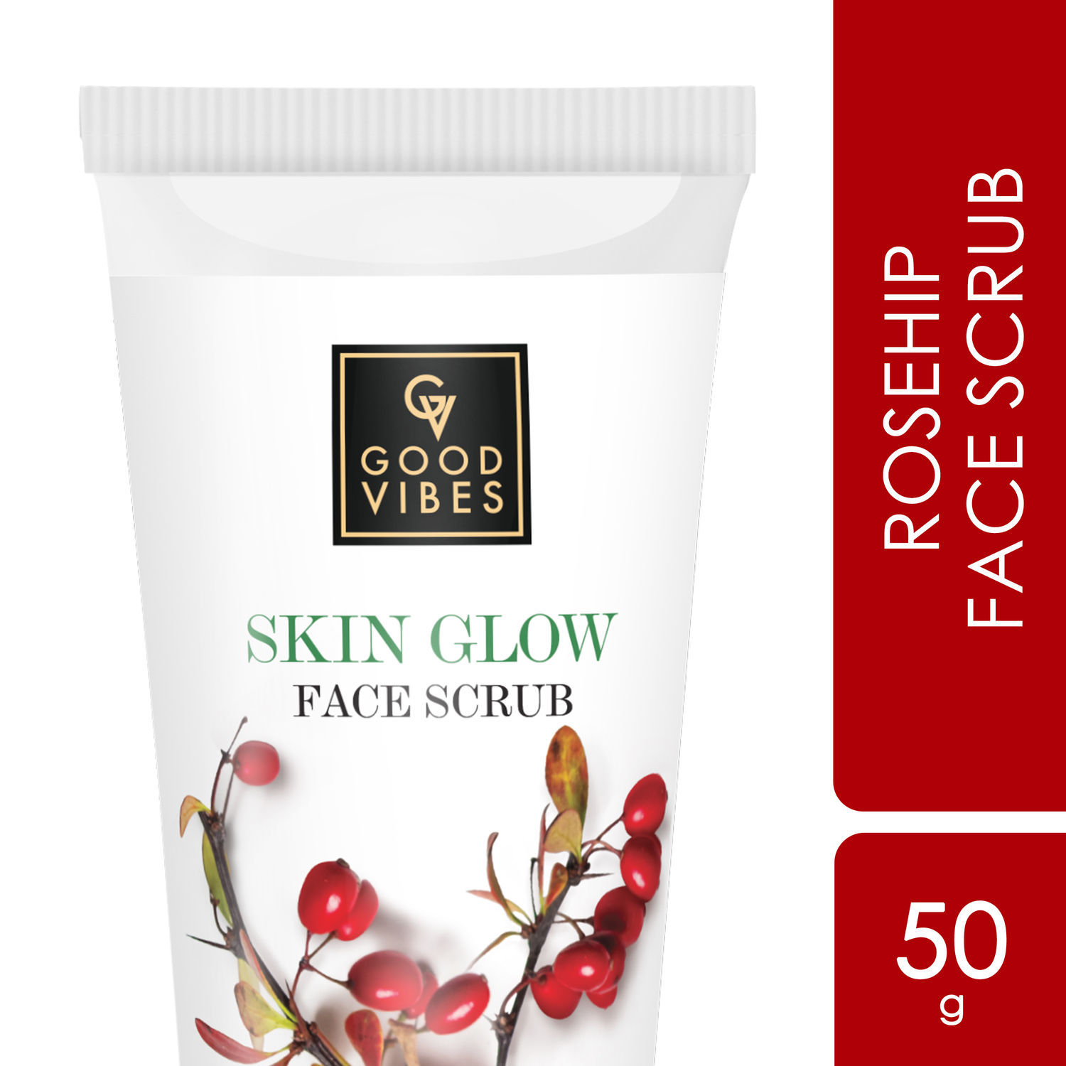 Buy Good Vibes Rosehip Glow Face Scrub in Tube (50 g) - Purplle