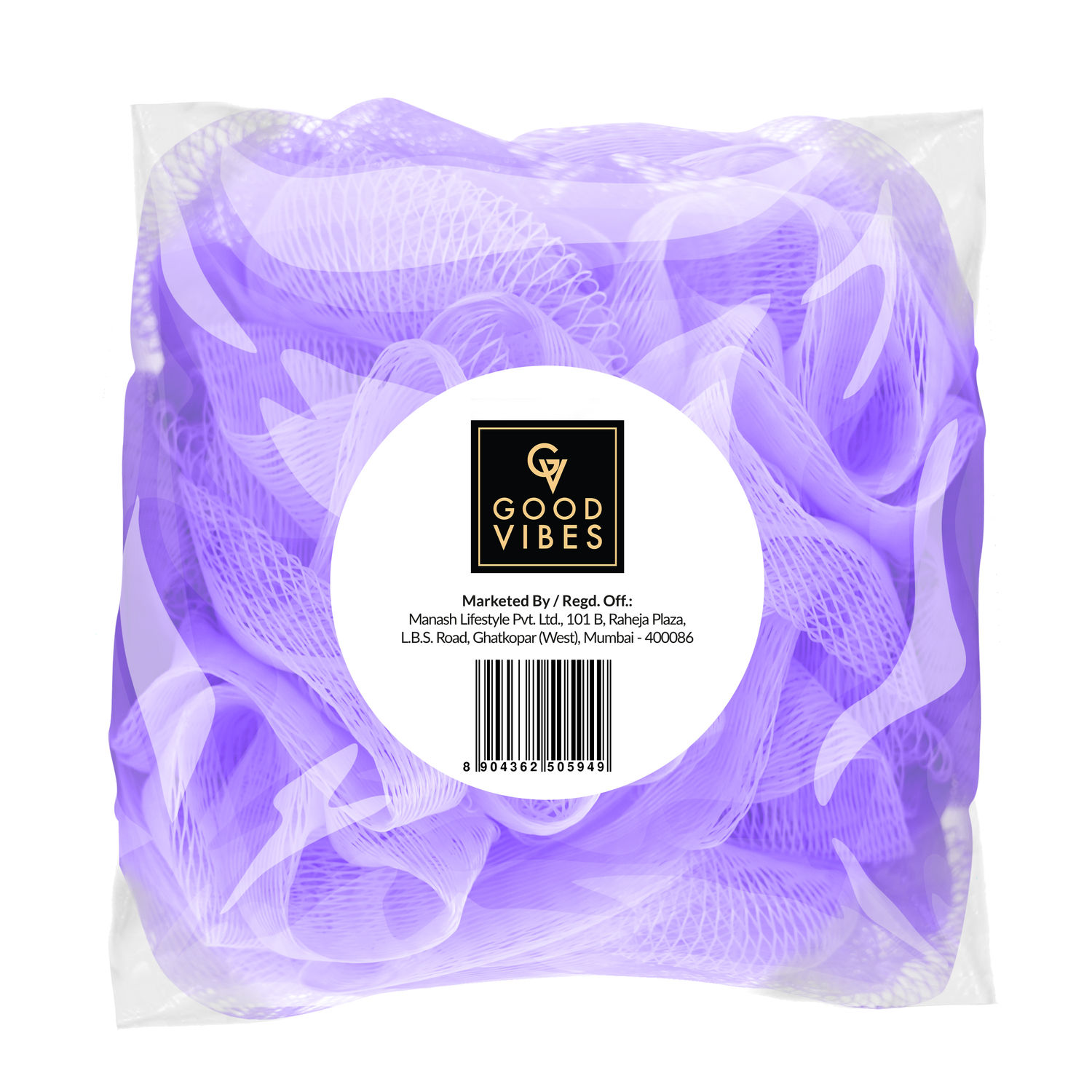 Buy Good Vibes Loofah - Purple (1Pc) - Purplle