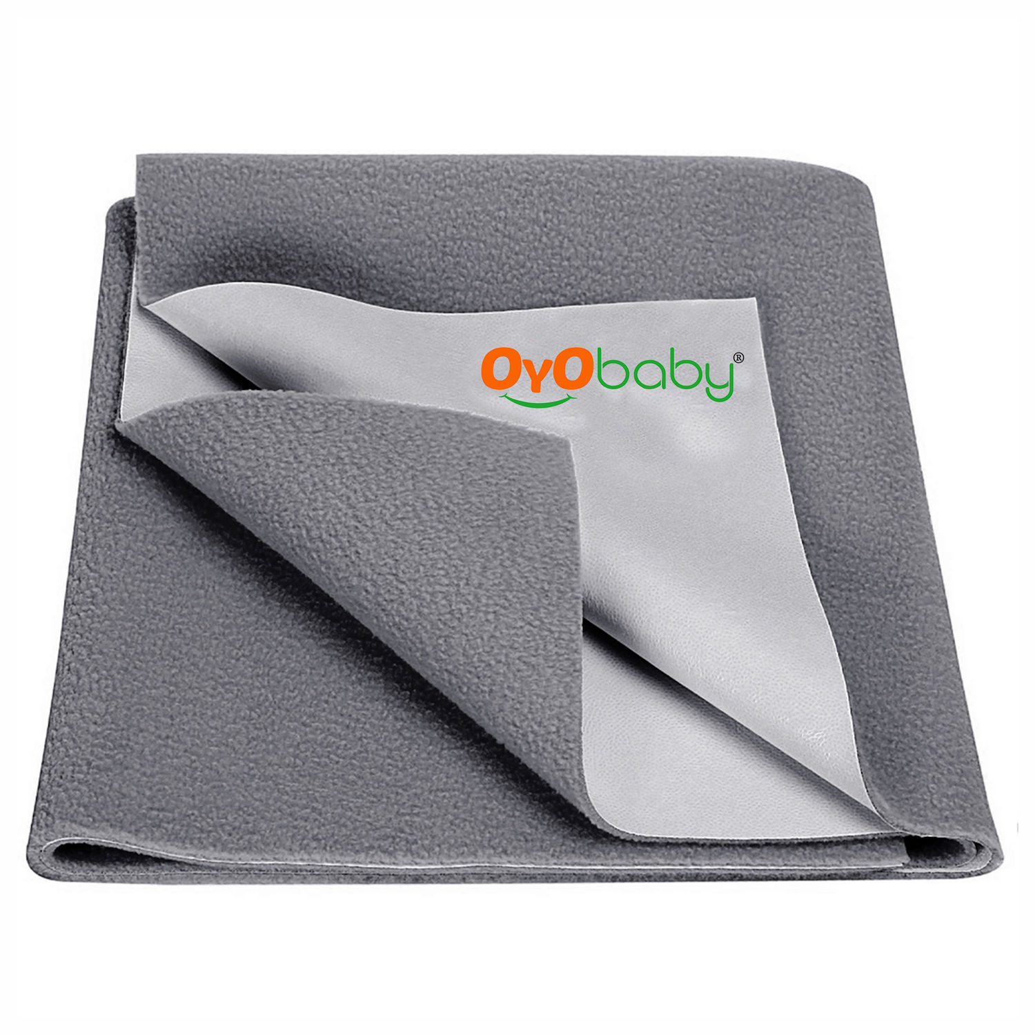 OYO Baby Waterproof Bed Protector Baby Dry Sheet Large Grey 140 cm x 200 cm