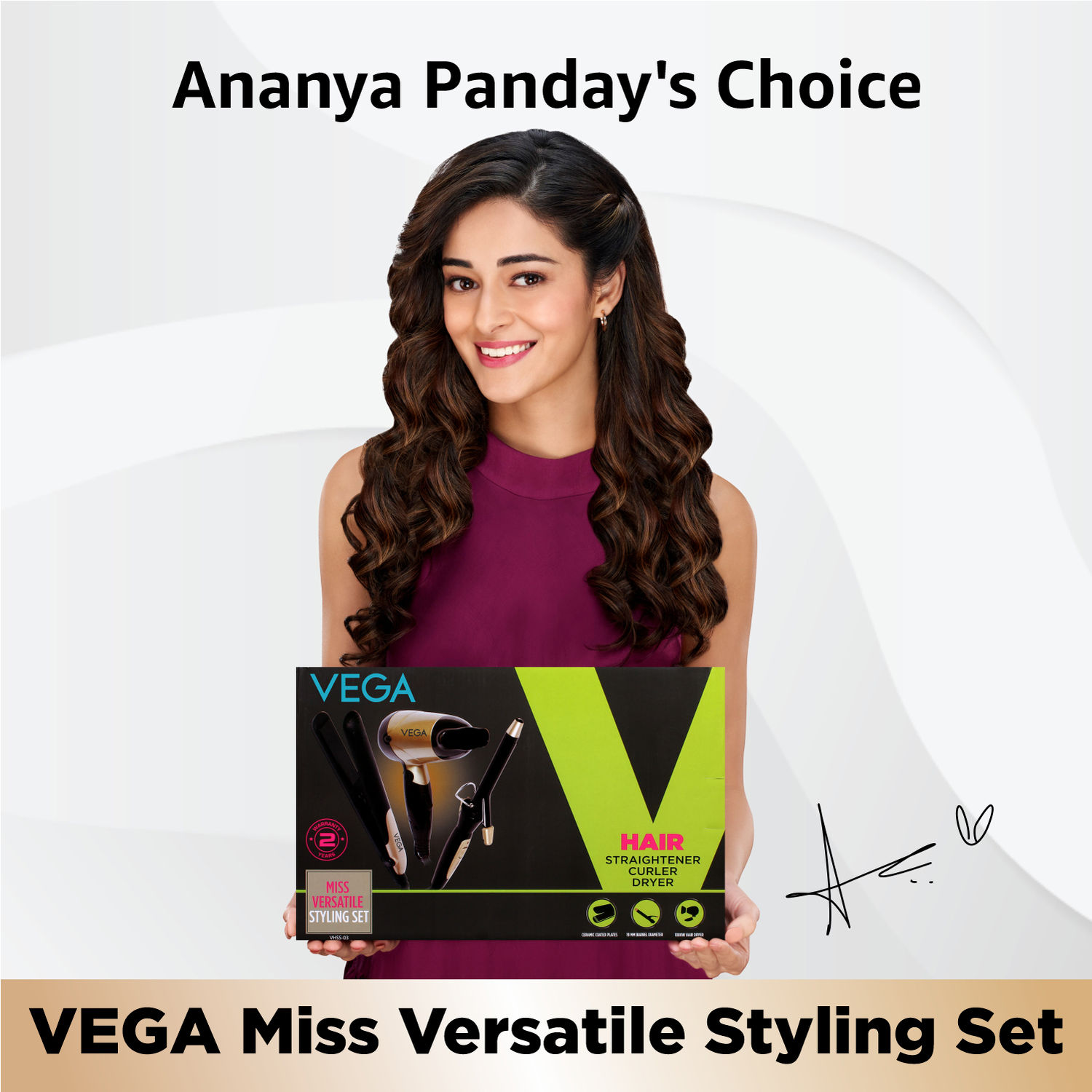 Buy VEGA Miss Versatile Styling Set (VHSS-03) - Purplle