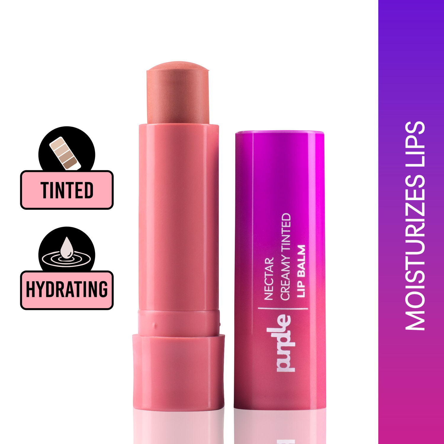 Buy Purplle Nectar Creamy Tinted Lip Balm - Just Peachy 2 (4.8gm) - Purplle