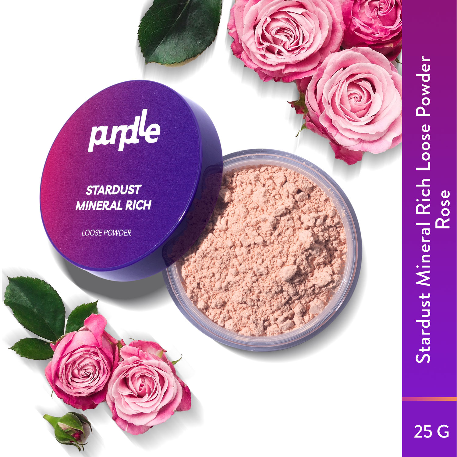 Buy Purplle Stardust Mineral Rich Loose Powder - Rose 1 (25gm) - Purplle