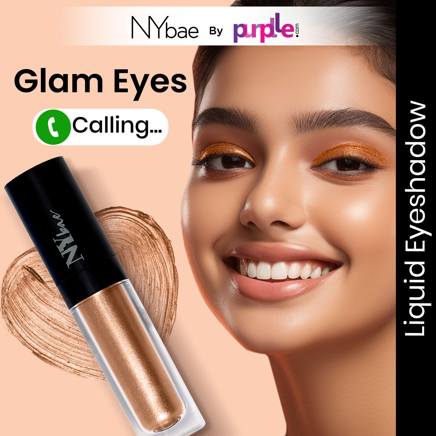 Buy NY Bae Eye Love Liquid Eyeshadow - Brown Moonstone 05 (2.2 ml) | Shimmer Finish | Highly Pigmented | Long lasting | Lightweight - Purplle