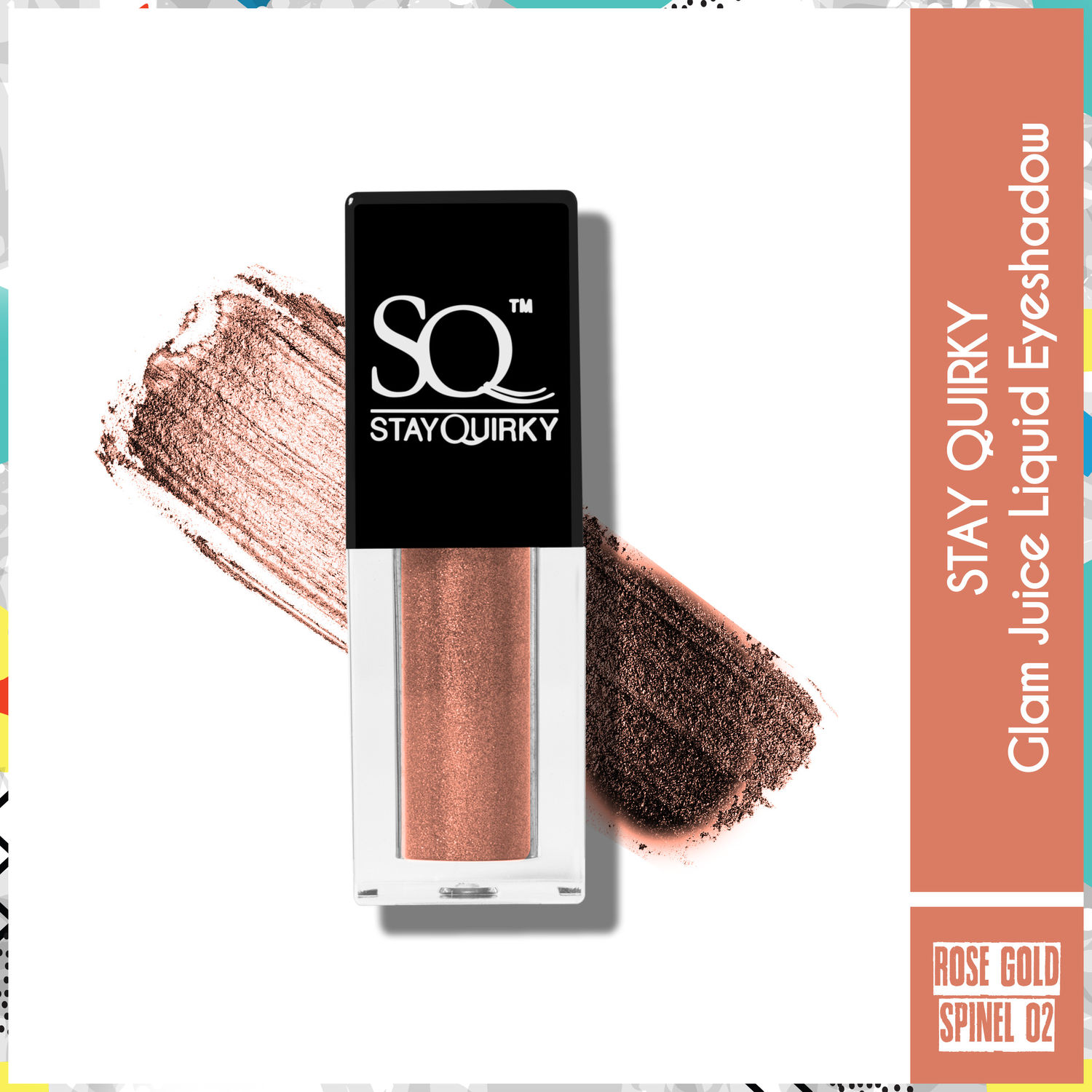 Buy Stay Quirky Glam Juice Liquid Eyeshadow - Rose Gold Spinel 02 (2.6 ml) - Purplle