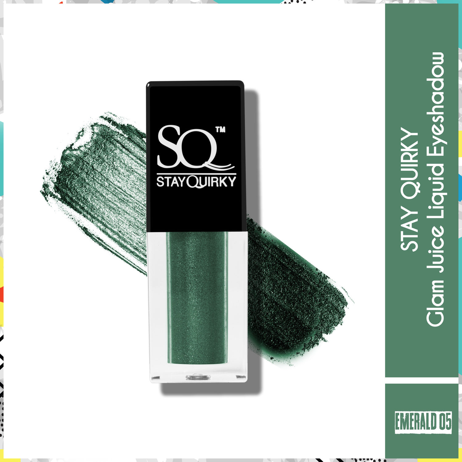 Buy Stay Quirky Glam Juice Liquid Eyeshadow - Emerald 05 (2.6 ml) - Purplle