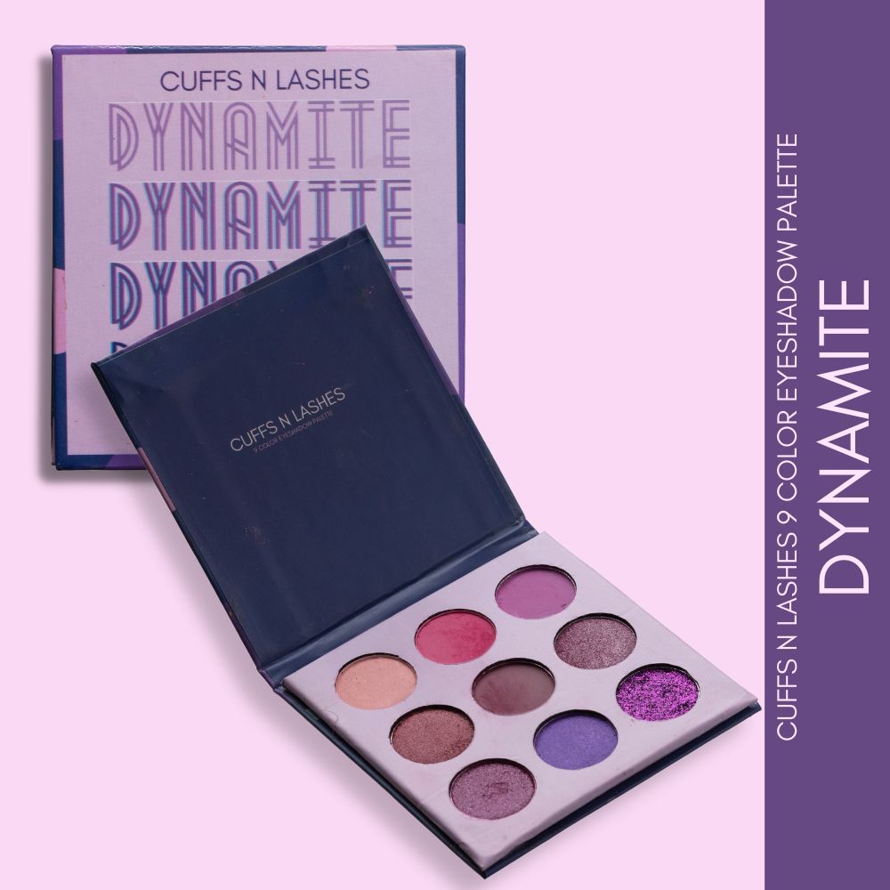 Buy Cuffs N Lashes 9 Color Eyeshadow Palette, Dynamite - Purplle