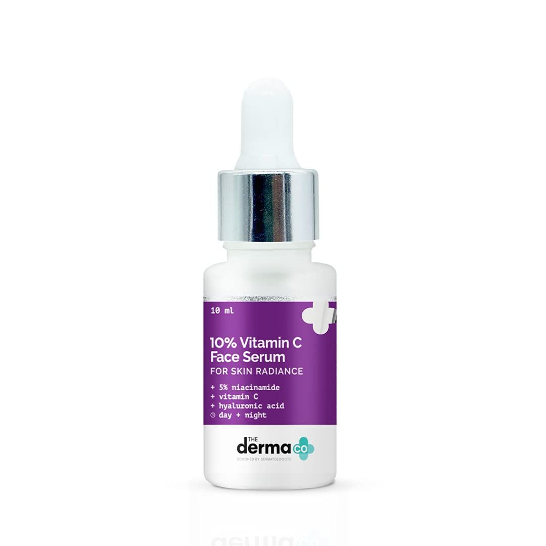 Buy The Derma Co. 10% Vitamin C Face Serum with 5% Niacinamide & Hyaluronic Acid For Skin Radiance - 10ml - Purplle