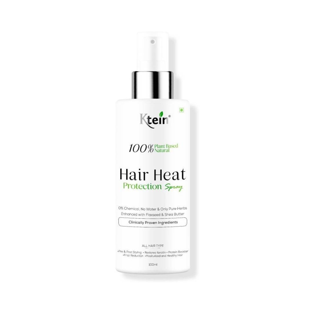 Buy ktein 100% Plant Based Natural Hair Heat Protection Spray - Purplle