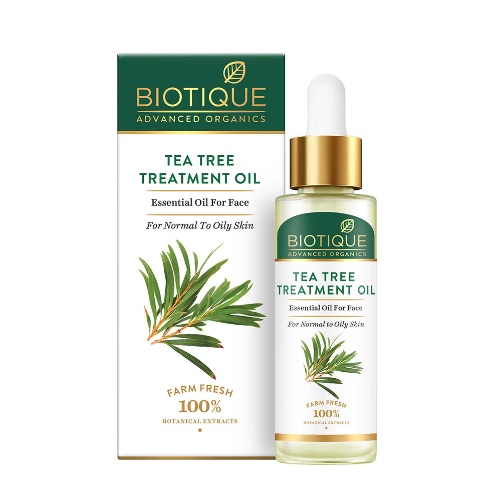 Buy Biotique Advanced Organics Tea Tree Treament Oil Essential Oil For Face (30 ml) - Purplle