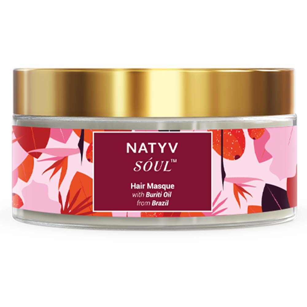 Buy Natvy Soul Hair Masque with Buriti Oil from Brazil | Up to 10X Better Conditioning | Damage Repair of Chemically Treated hair | 200 GM - Purplle