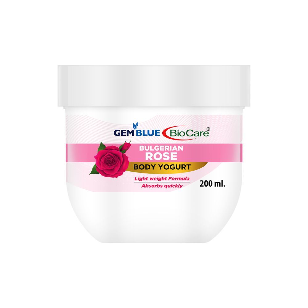 Buy Gemblue Biocare Bulgerian rose Body yogurt, (200 ml) - Purplle