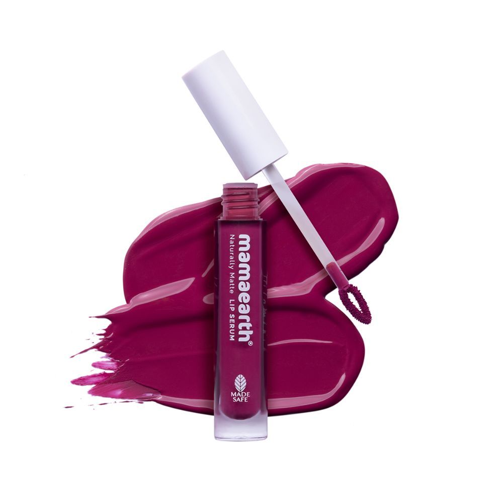 Buy Mamaearth Naturally Matte Lip Serum - Matte Liquid Lipstick with Vitamin C & E For Upto 12 Hour Long Stay - Berrydict Magenta - (3 ml) - Purplle