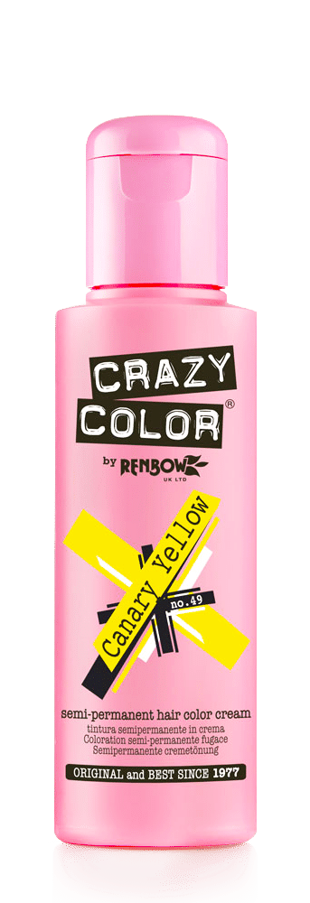 Buy CRAZY COLOR CANARY YELLOW-49 - 100 ML Bottle - Purplle