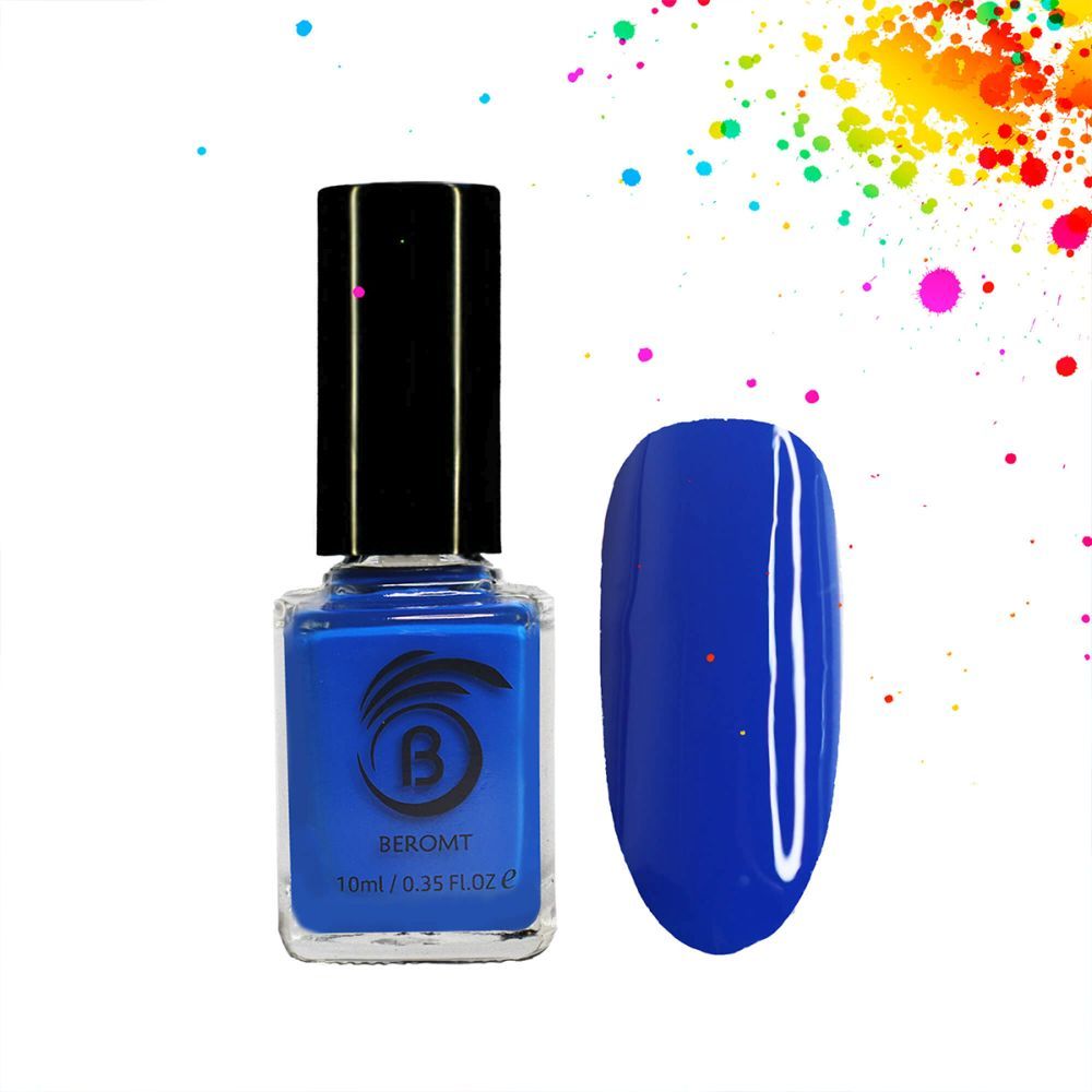 Buy Beromt Neon Nail Polish Blue Lagoon (10ml) - Purplle