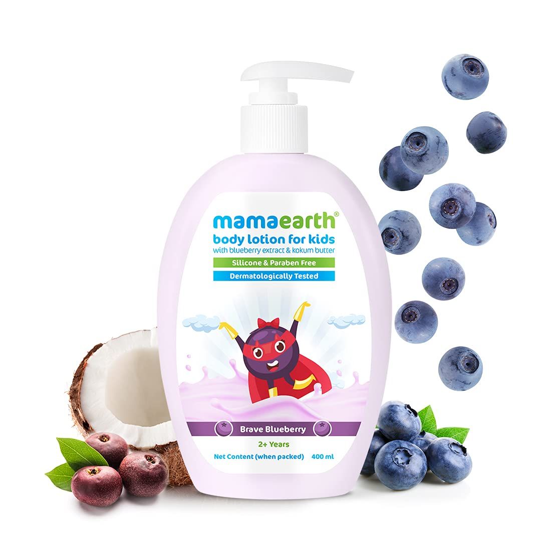 Buy Mamaearth Brave Blueberry Body Lotion for Kids with Blueberry & Kokum Butter – 400 ml - Purplle