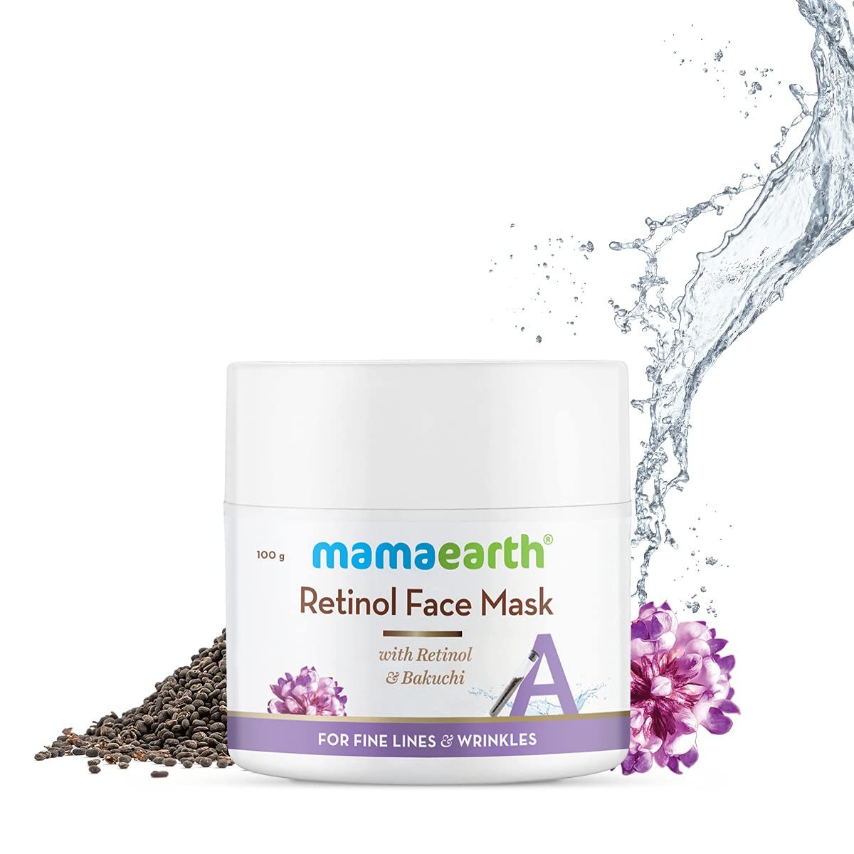 Buy Mamaearth Retinol Face Mask with Retinol and Bakuchi for Fine Lines & Wrinkles - 100 g - Purplle