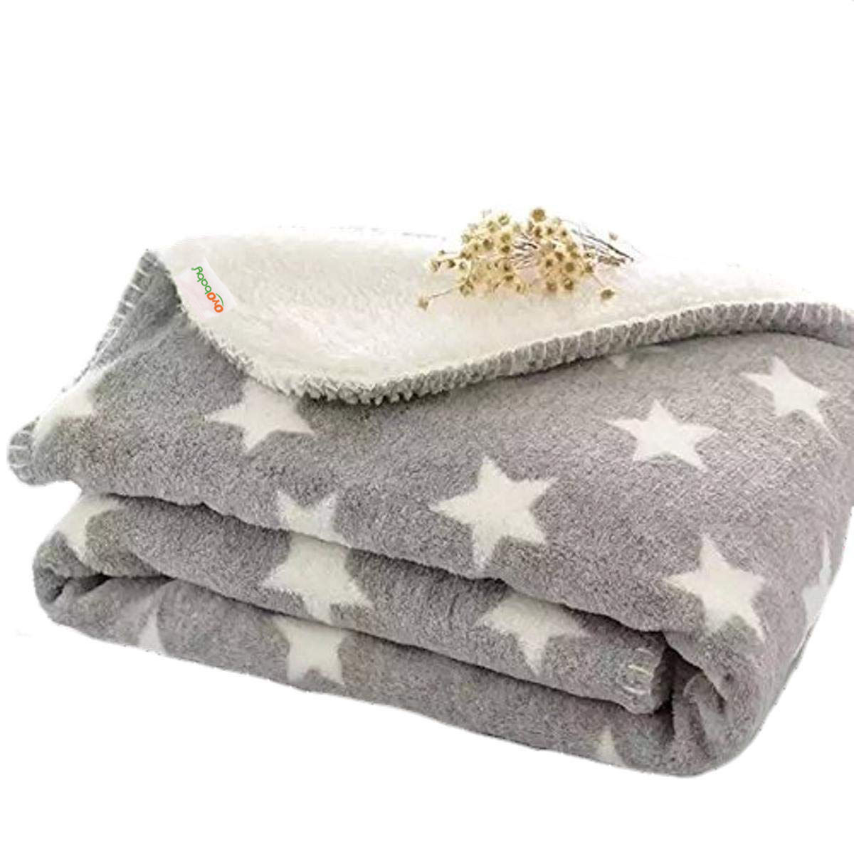 Buy OYO BABY Star Grey Baby Blanket Wrapper cum Sleeping Bag / Baby Blanket / Blanket For Baby / Blanket - Purplle