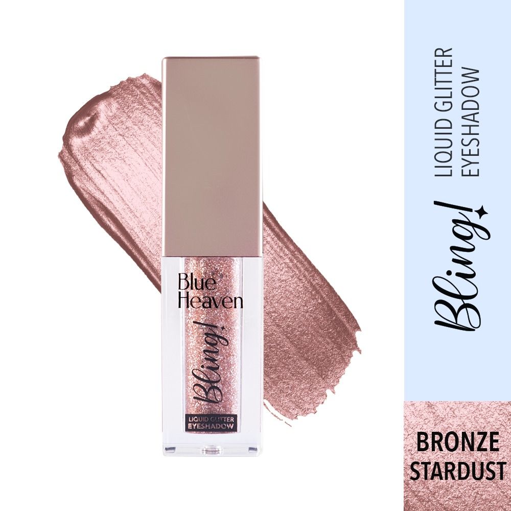 Buy Blue Heaven Bling Liquid Glitter Eyeshadow - 04 Bronze Stardust - Purplle
