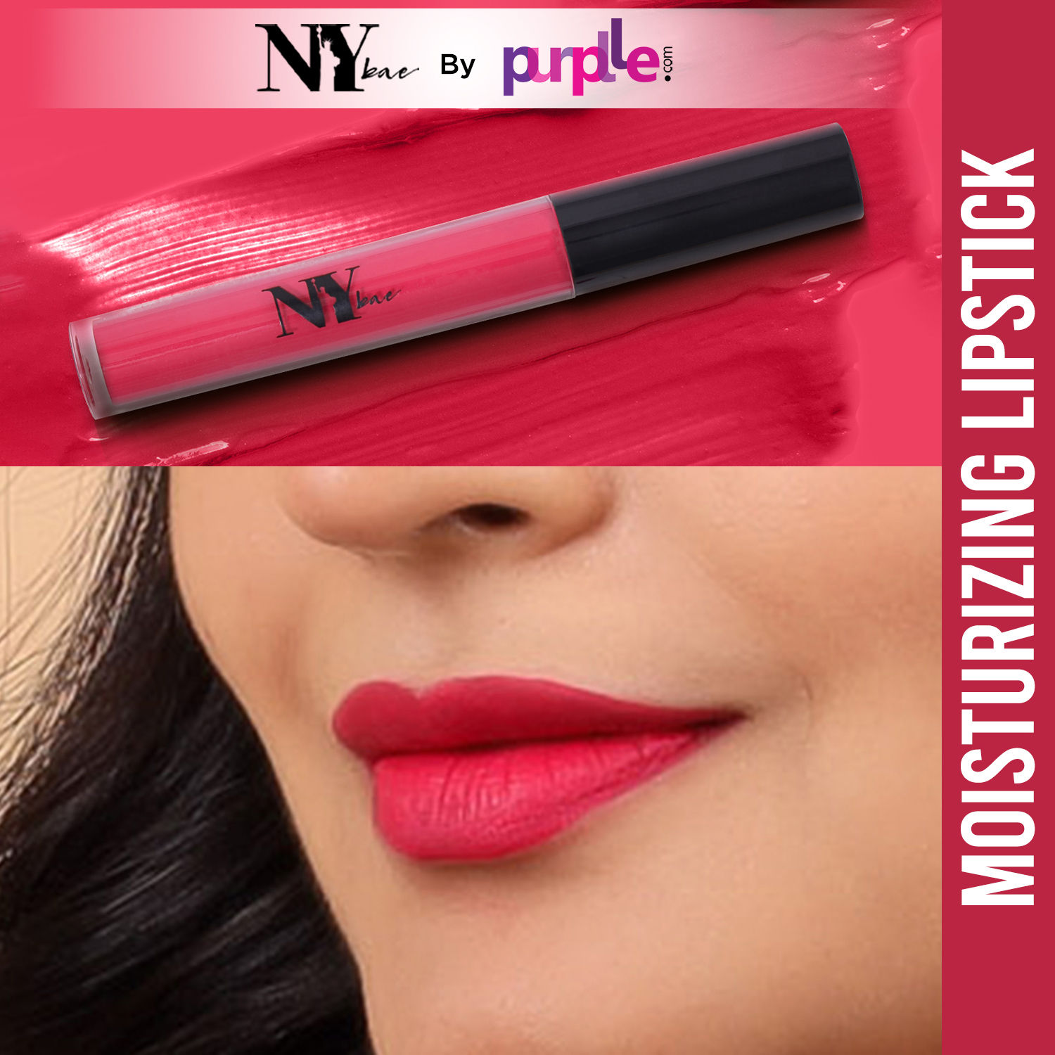 Buy NY Bae Moisturizing Liquid Lipstick | Pink | Matte | Hydrating With Vitamin E - Carries's Big Dream 27 (2.7 ml) - Purplle