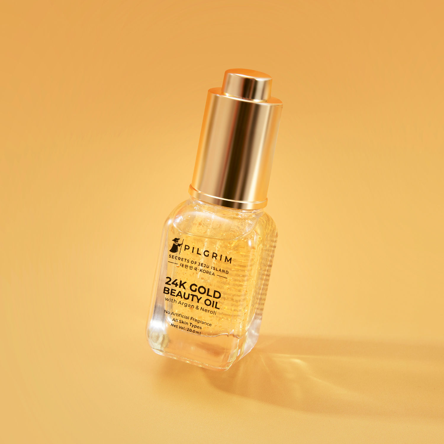 Pilgrim 24K Gold Facial Beauty Oil for Instant Natural Glow Anti Aging
