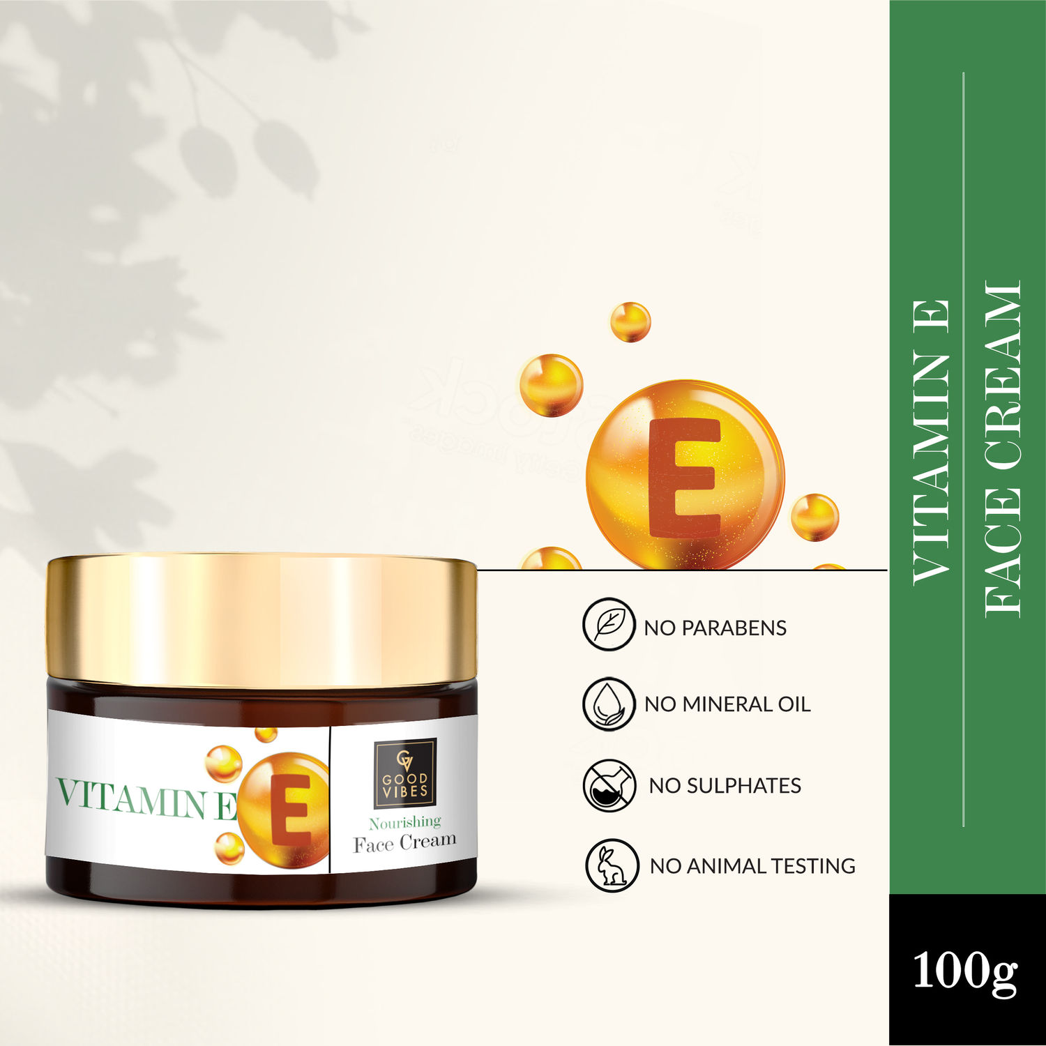Buy Good Vibes Nourishing Face Cream - Vitamin E (100 g) - Purplle