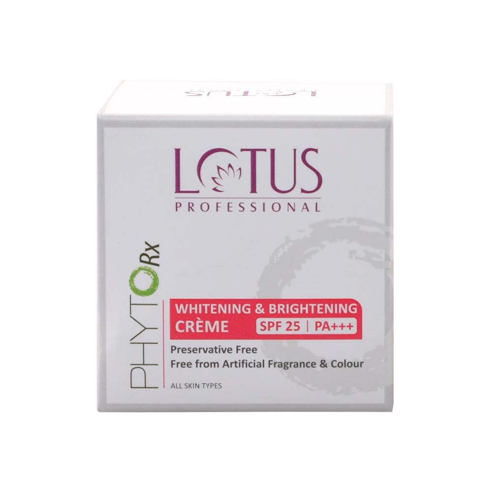 Buy Lotus Professional PhytoRx Whitening & Brightening Cream | SPF 25 | PA+++ | All skin types Preservative Free | 50g - Purplle