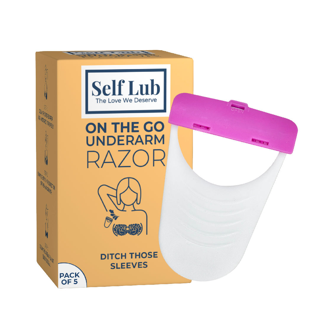 Buy Self Lub On The Go Underarms Razor for Instant Pain Free Hair Removal | Close Shave | Easy to Hold Grip | Conveniently Small | No Painful Waxing | No Stubbly Shave | Pack of 5 - Purplle
