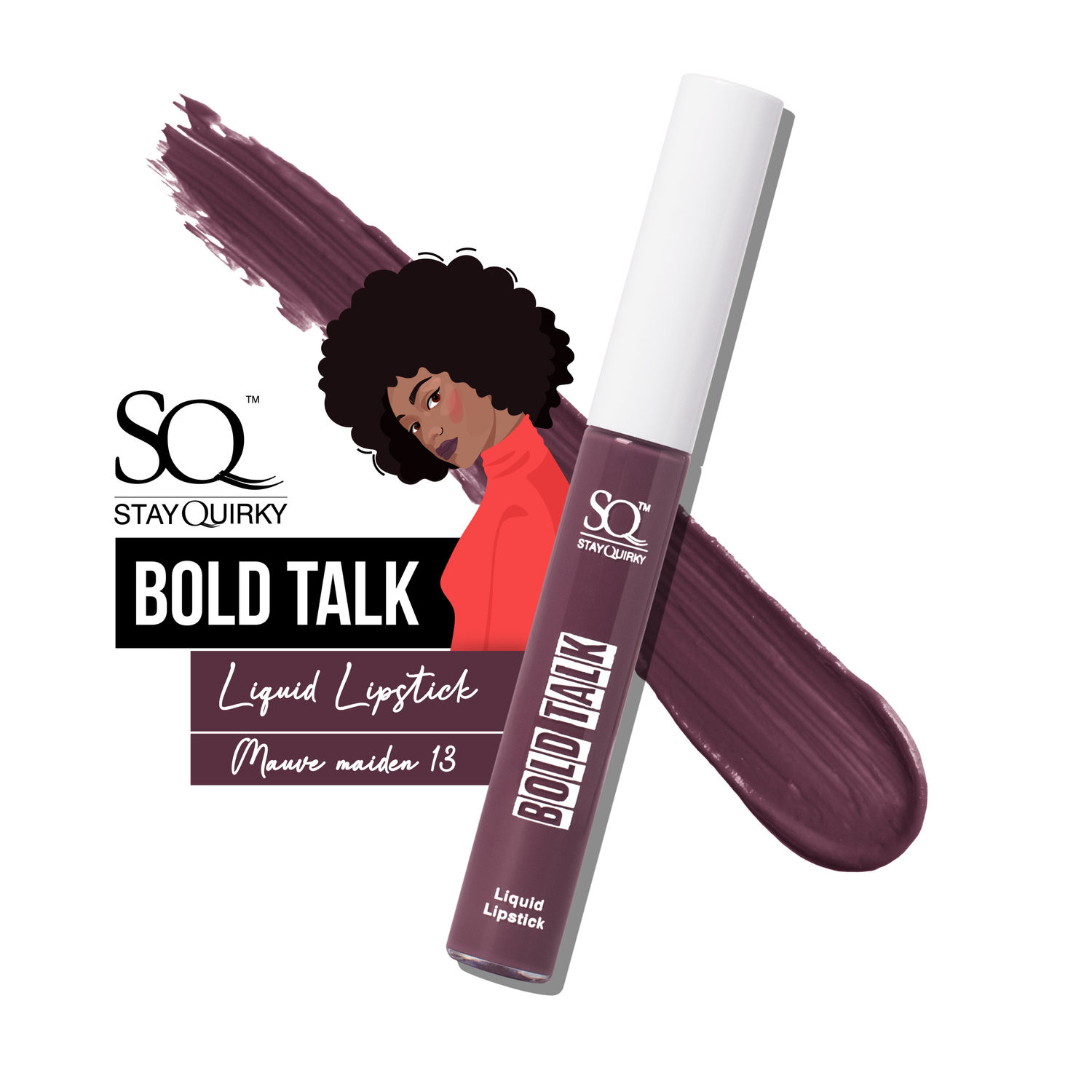 Buy Stay Quirky Bold Talk Liquid Lipstick - Mauve Maiden 13 (5.5 ml) - Purplle