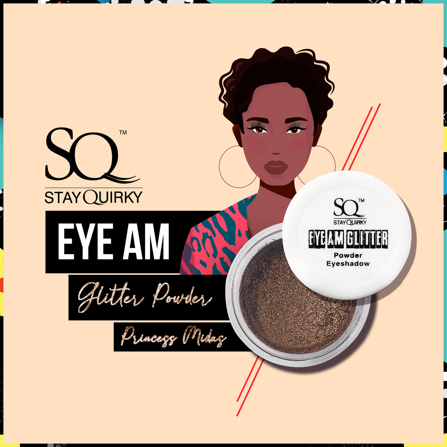 Buy SQ Eye Am Glitter- Powder Eyeshadow - Princess Midas 11 (2.5 gm) - Purplle