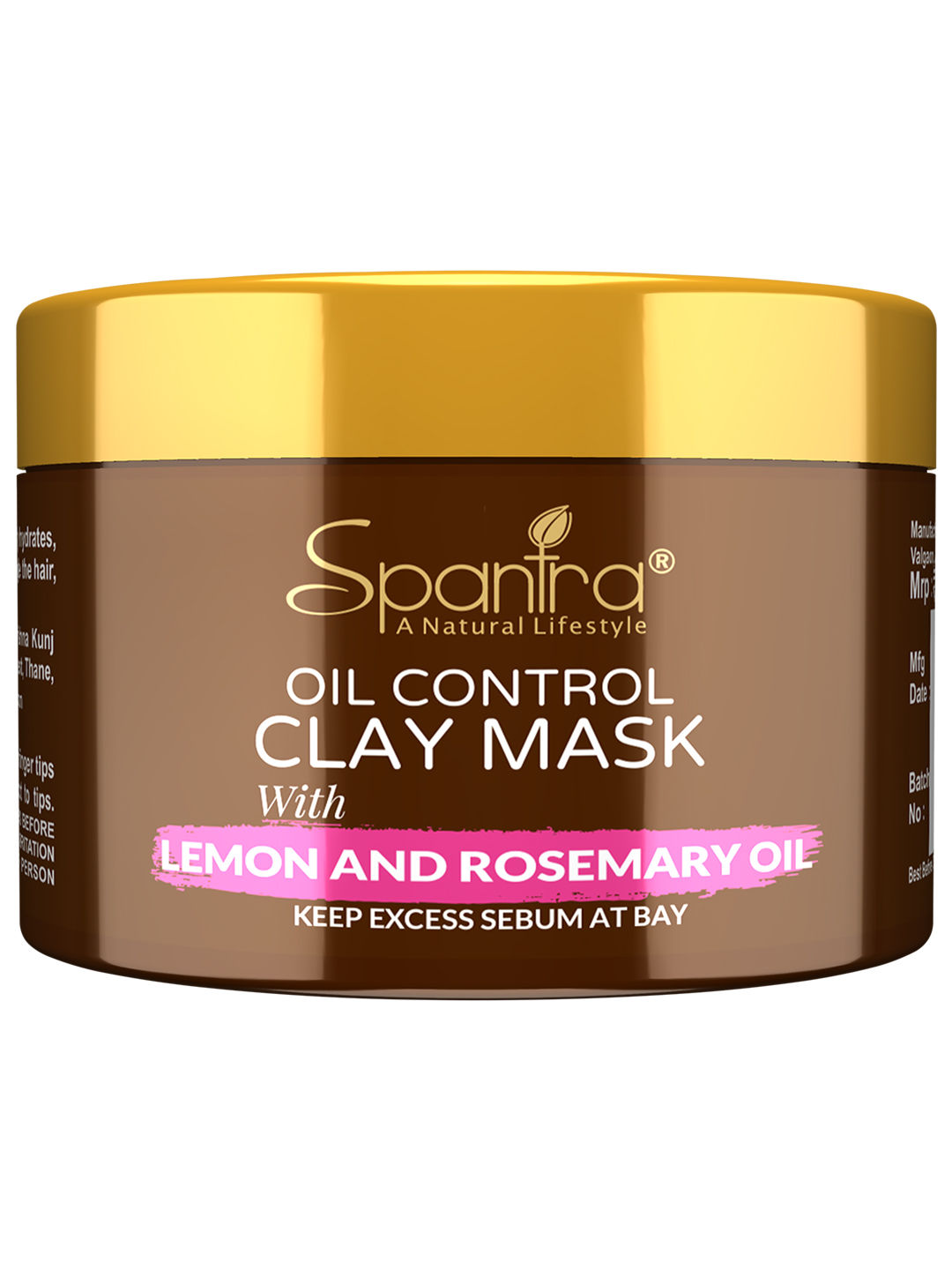 Buy Spartra Oil Control Clay Mask with Lemon and Rosemary Oil (125 g) - Purplle