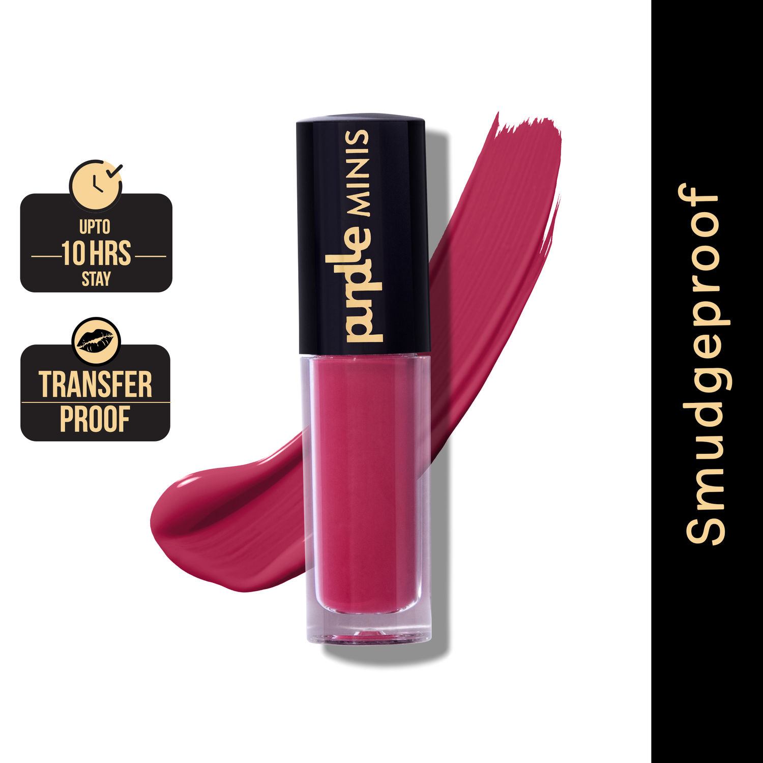 Buy Purplle Ultra HD Matte Mini Liquid Lipstick, Pink - My First Day at Senior Year 29 | Highly Pigmented | Non-drying | Long Lasting | Easy Application | Water Resistant | Transferproof | Smudgeproof (1.6 ml) - Purplle