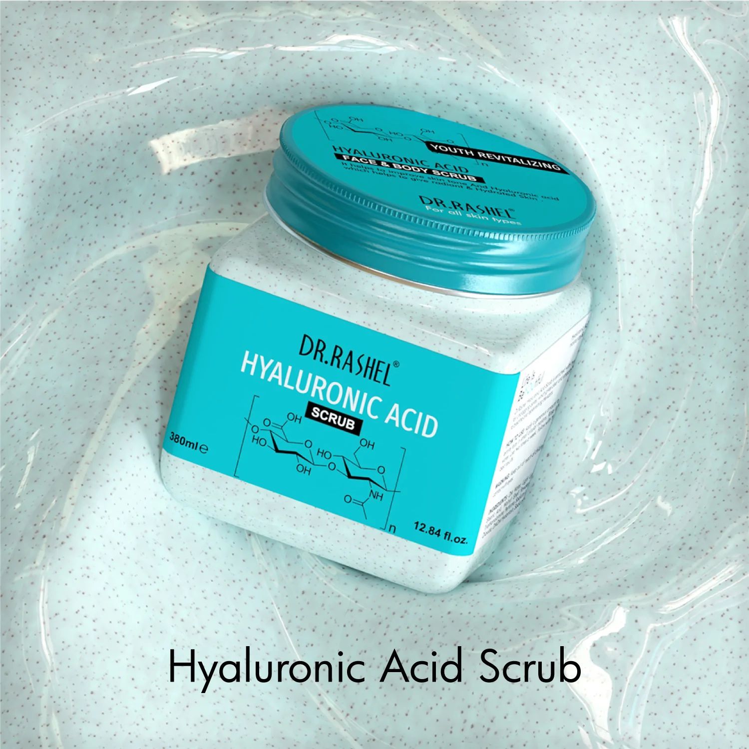 Buy Dr.Rashel Youth Revitalizing Hyaluronic Acid Face and Body Scrub For All Skin Type (380 ml) - Purplle