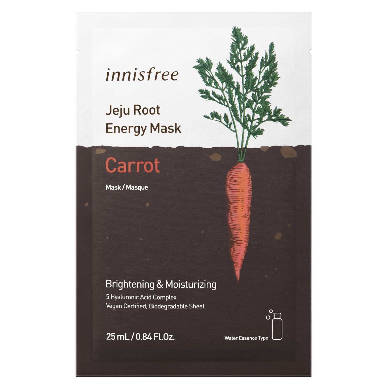 Buy Innisfree Jeju Root Energy Mask - Carrot (25 ml) - Purplle