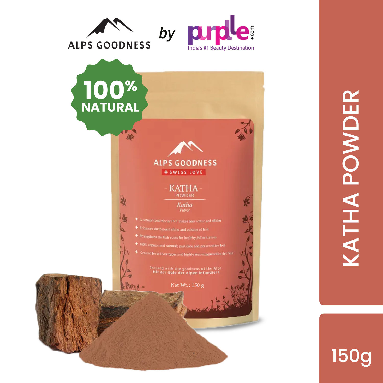 Buy Alps Goodness Powder - Katha (150 g) - Purplle