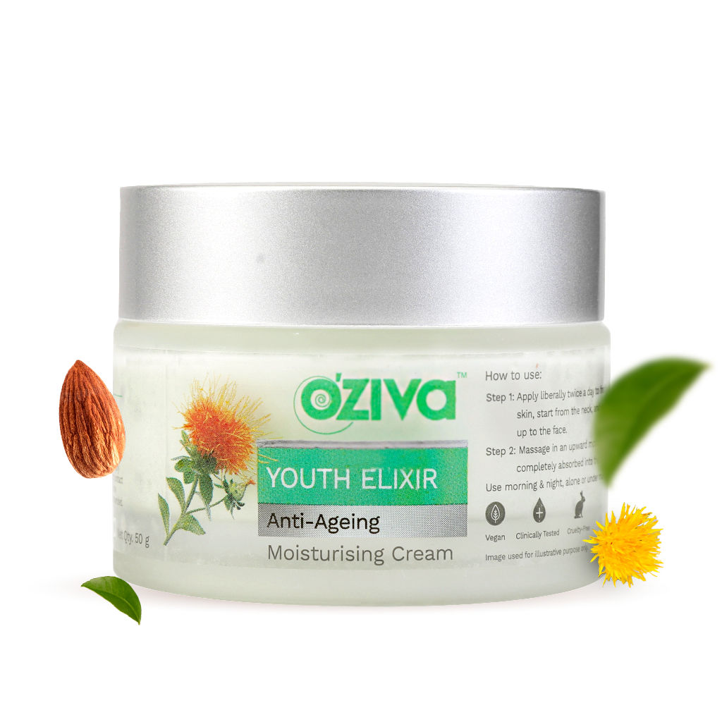 Buy OZiva Youth Elixir Anti-Ageing Moisturising Cream for Wrinkle Reduction (50 g) - Purplle