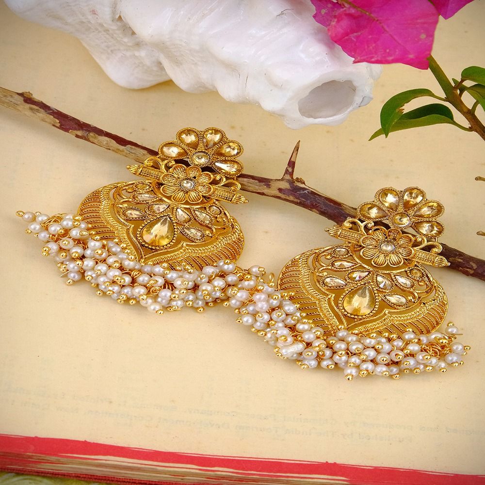 Traditional pearl earrings on sale