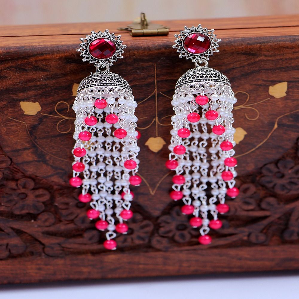 White pearl outlet jhumka