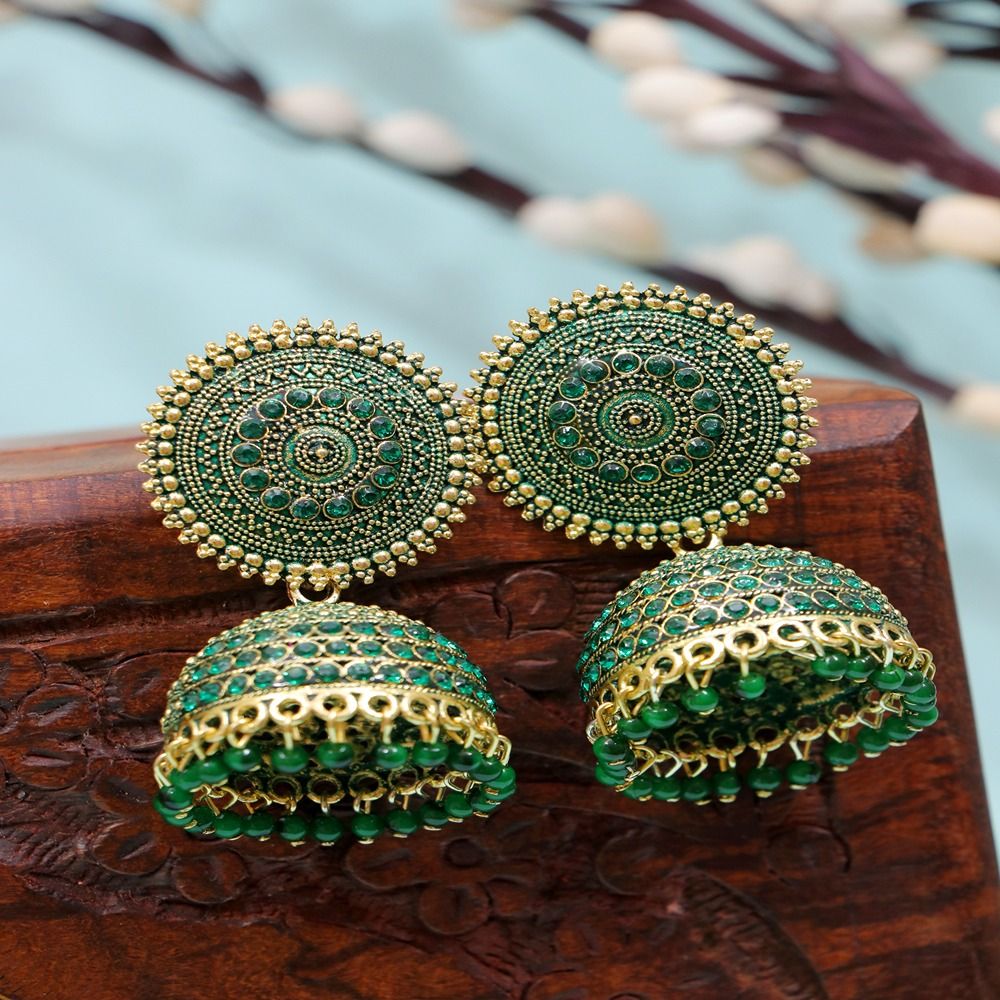 Crunchy Fashion Bollywood Indian Jewelry Stylish Crystal Drop Earrings for  Women - Walmart.com